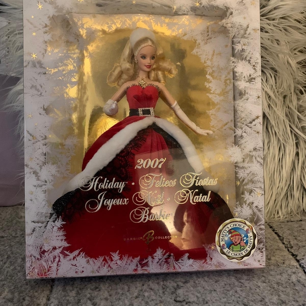 Barbie Holiday Doll in Red and Black Gown